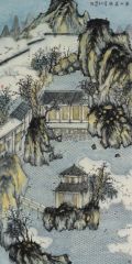 陶将作品溪山庭院