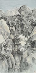 陶将作品深谷幽居图