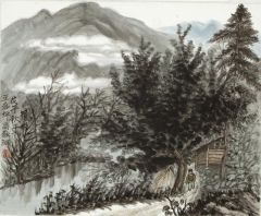 罗彬作品王家坪写生