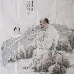 赵国毅作品书蕉图