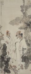 赵国毅作品三友图