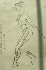 吴欣民作品现代舞速写