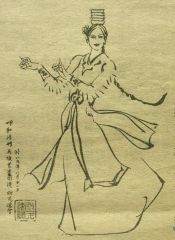吴欣民作品呼和浩特歌舞团演出速写