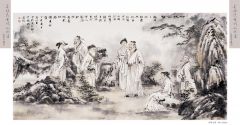 吴欣民作品竹林七贤之二