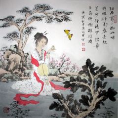 吴欣民作品扑蝶