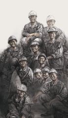 何军委作品快乐矿山