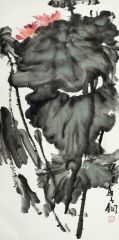 熊红钢作品荷花12