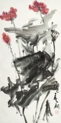 熊红钢作品荷花10