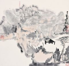 熊红钢作品溪石上居07