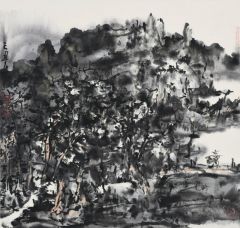 熊红钢作品溪石上居06