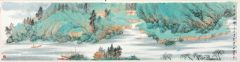 韦韬作品青绿山水12