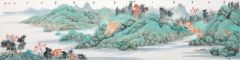 韦韬作品青绿山水11