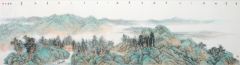 韦韬作品青绿山水08