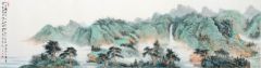 韦韬作品青绿山水07