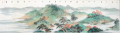 韦韬作品青绿山水06