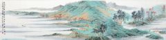韦韬作品青绿山水02