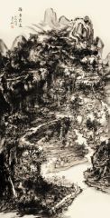 熊红钢作品溪谷清逸