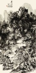 熊红钢作品春山坐云