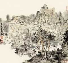 熊红钢作品山水