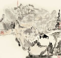 熊红钢作品山水
