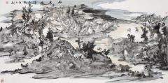 熊红钢作品石岛幽淡