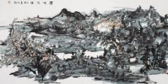 熊红钢作品翠湖渔乐