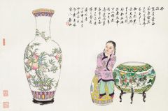萧和作品粉彩