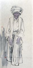 刘临作品写意人物之四