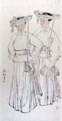 刘临作品写意人物之三