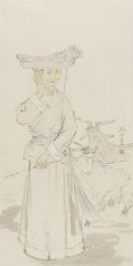 刘临作品写意人物之四