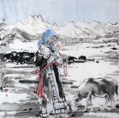类维顺作品高原晨牧