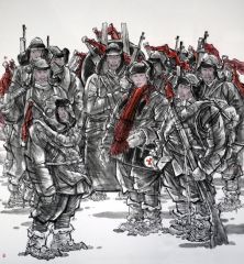 类维顺作品雪地红樱