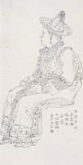 任惠中作品裕固族姑娘