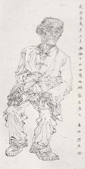 任惠中作品西双版纳傣族老人