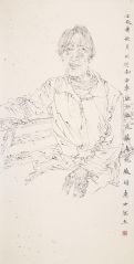 任惠中作品河南小浪底镇妇女写生