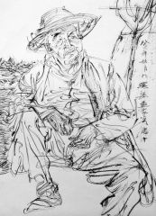 任惠中作品2013线描写生12