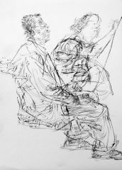 任惠中作品2013线描写生09