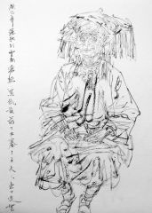 任惠中作品2013线描写生08