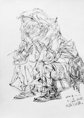 任惠中作品2013线描写生07