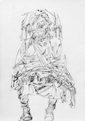 任惠中作品2013线描写生06
