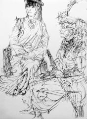 任惠中作品2013线描写生05