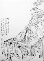 任惠中作品2013线描写生03