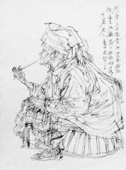任惠中作品2013线描写生02