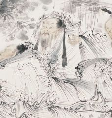 任惠中作品醉仙图卷局部06