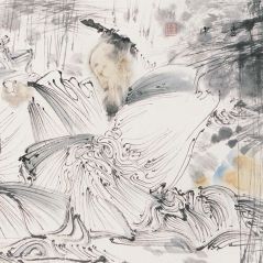 任惠中作品醉仙图卷局部05