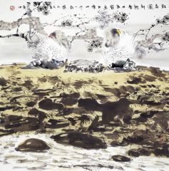 任惠中作品对弈图