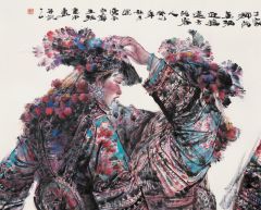 任惠中作品盛装局部之二