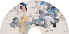 任惠中作品花含春意无分别 物感人情有浅深