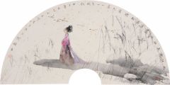 任惠中作品野水江湖远,秋风芦叶黄。南飞旧兄弟,一一自成行。