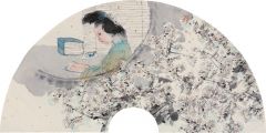 任惠中作品春宵一刻值千金 花有清香月有阴